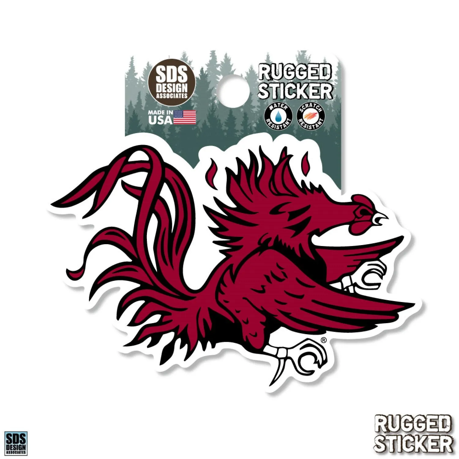 3.5" GAMECOCK RUGGED STICKER