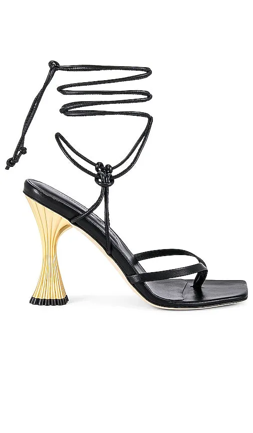 A'mmonde Atelier Anastassia 100 Ankle Tie in Black