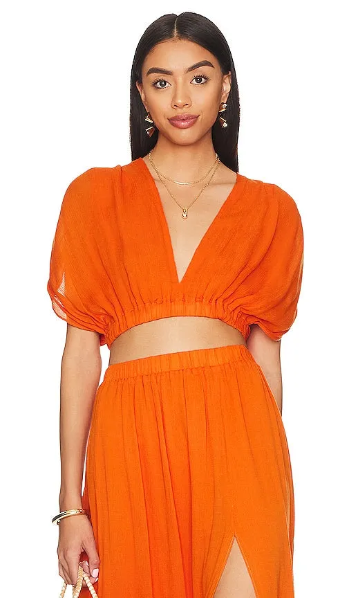 anna nata Chelsea Top in Orange