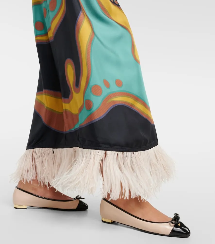 Aquazzura Parisina bow-detail leather ballet flat