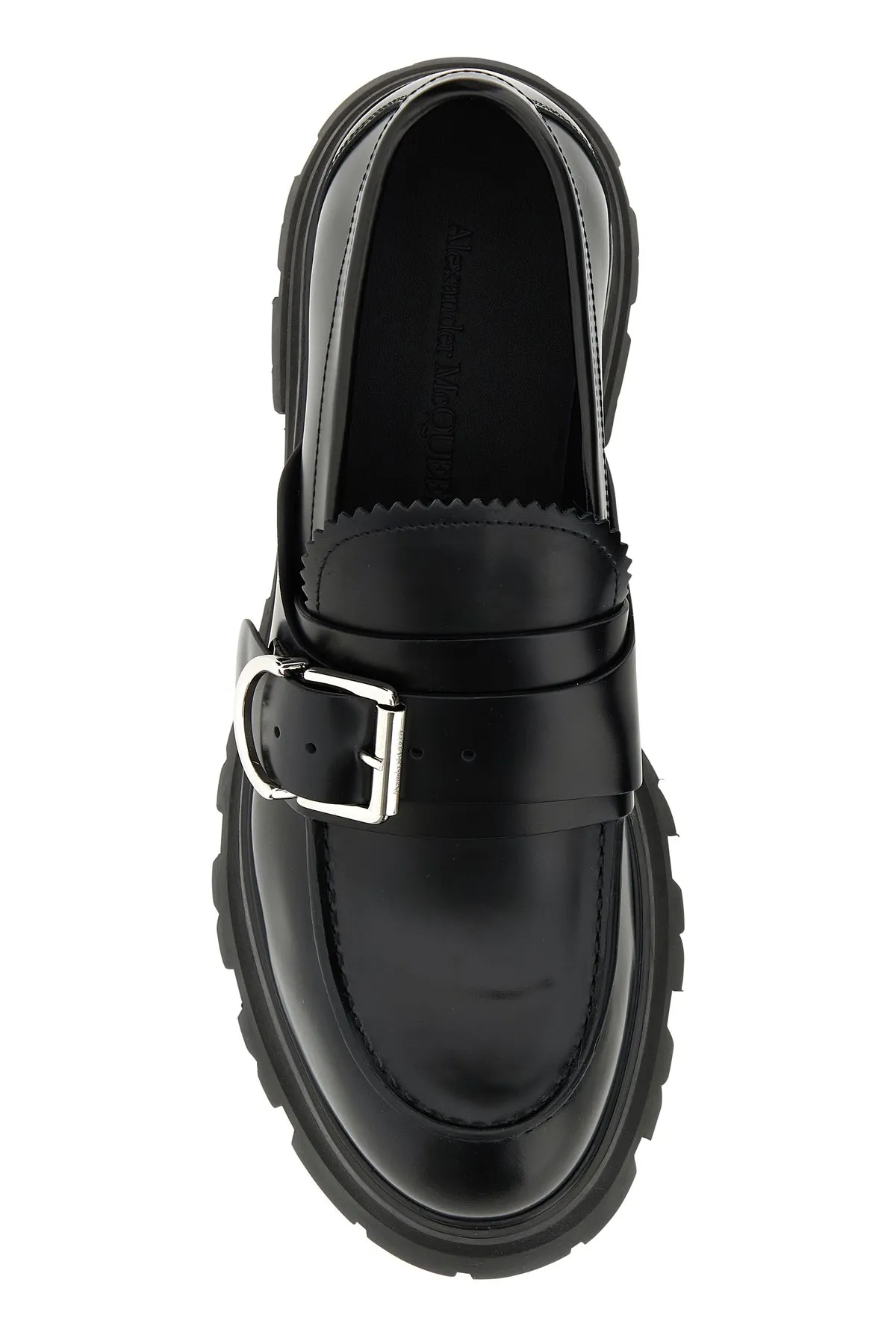 Black leather Wander loafers