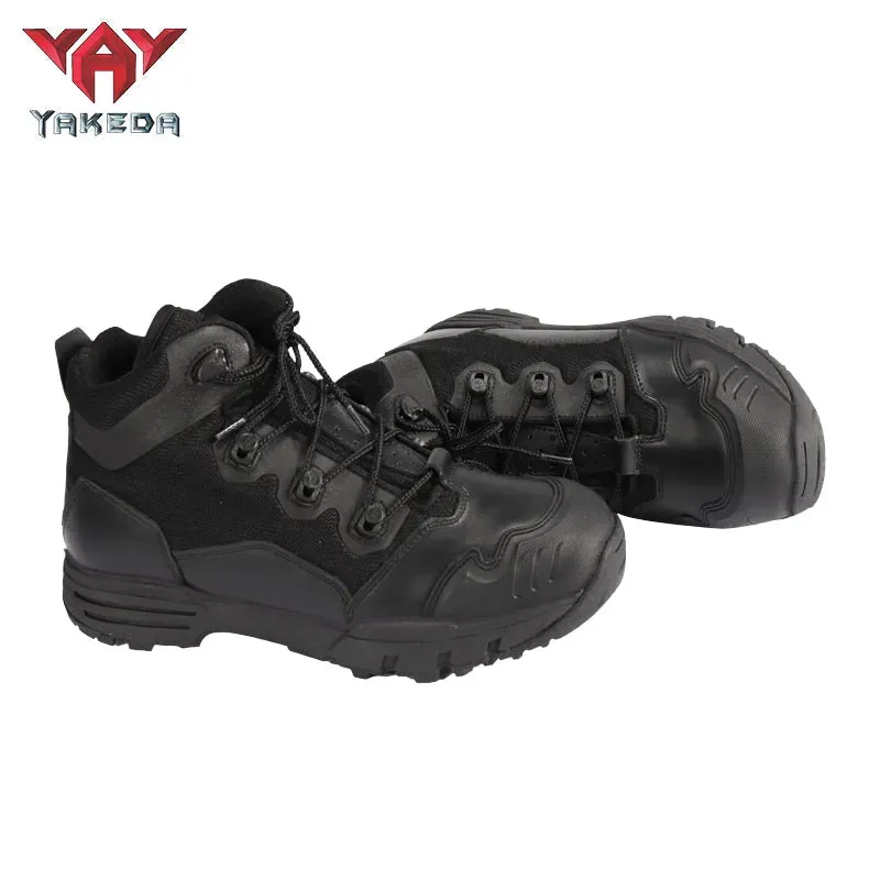 Boots Militares Police Army Boot Waterproof Hiking Boot Combat Tactical Leather Black Military Boots For Men