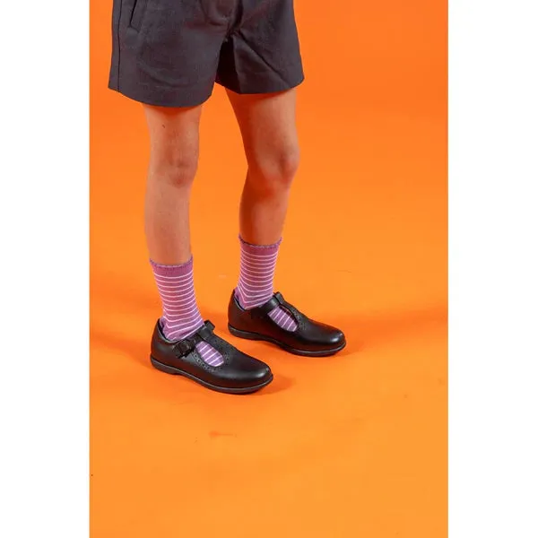 BRITNEY Girls Shoes Leather Black
