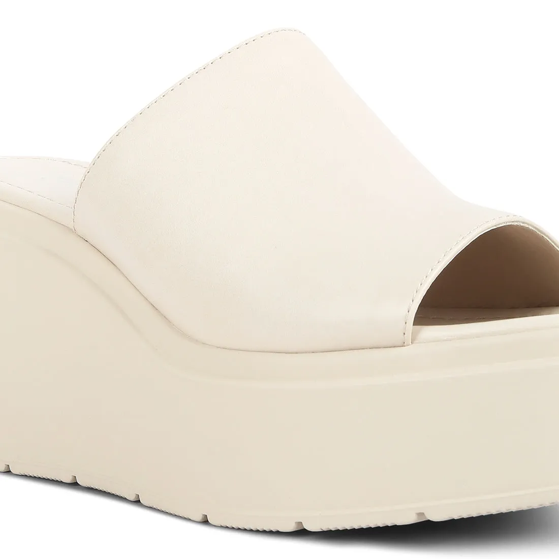 Chunky Slip On Platforms