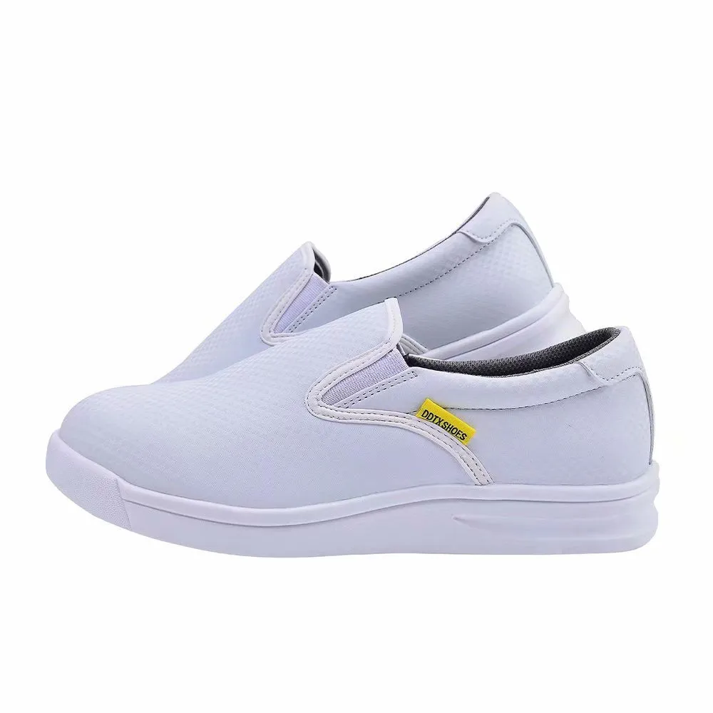 DDTX Lightweight Work Kitchen Chef Shoes for Men and Women SRC Anti-Slip White CF450W