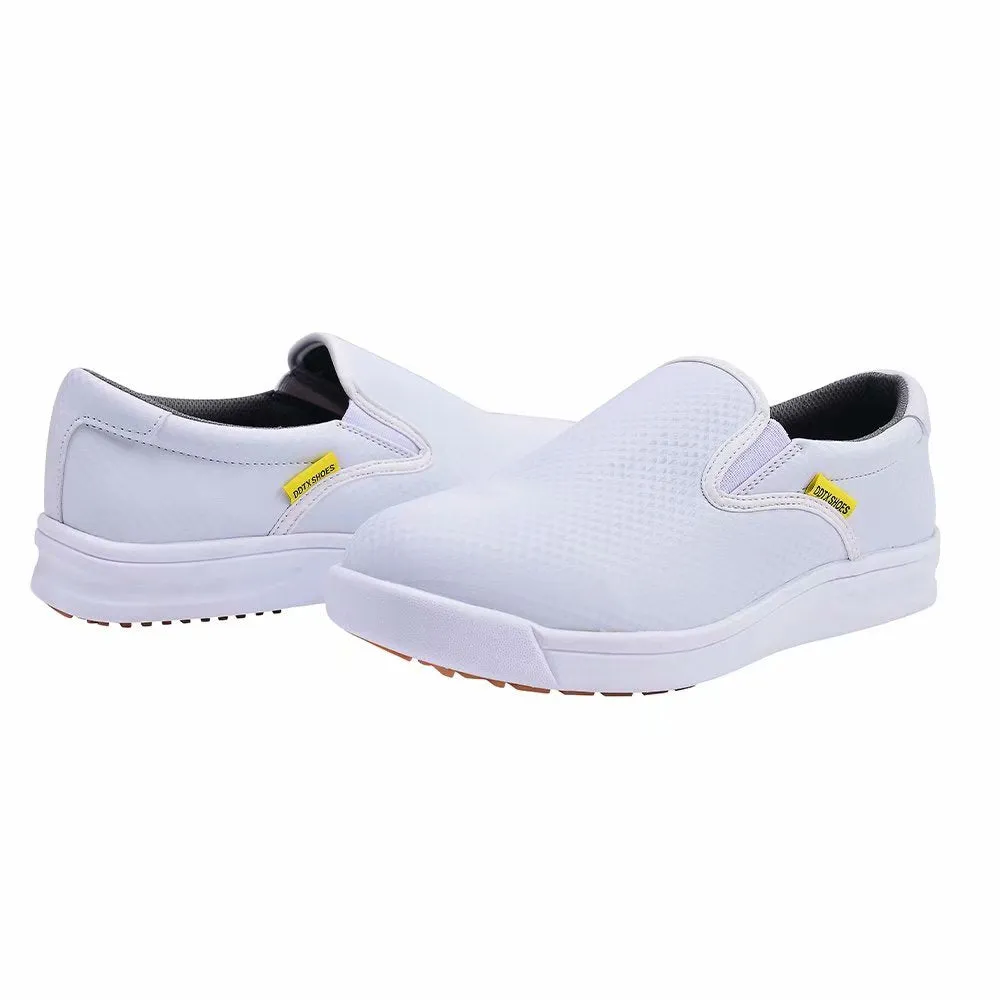 DDTX Lightweight Work Kitchen Chef Shoes for Men and Women SRC Anti-Slip White CF450W