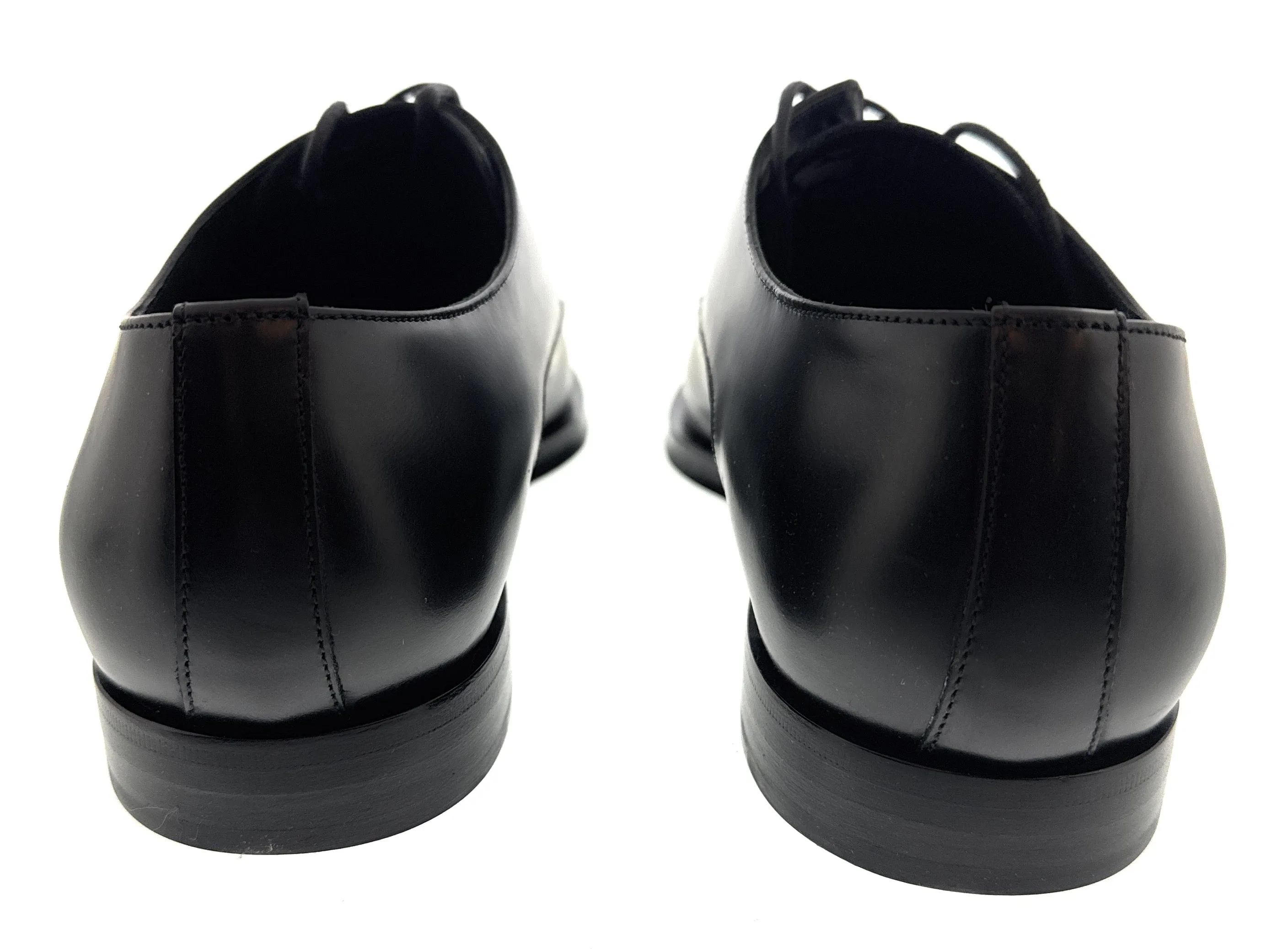 Dolce & Gabbana Black  Smooth Glamorous Lace Up Dress Shoes-EU41