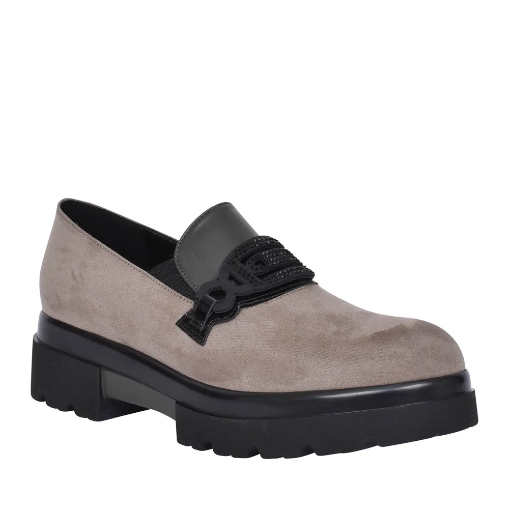 DONNA SERINA Grey Slip on Shoe