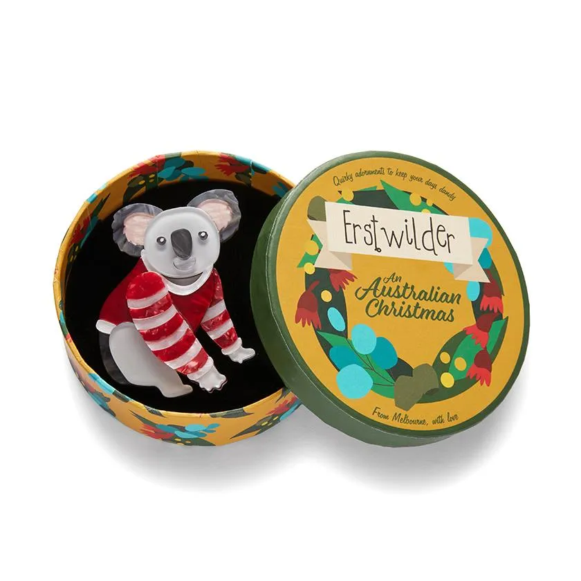 Erstwilder - Comfy Christmas Koala Brooch