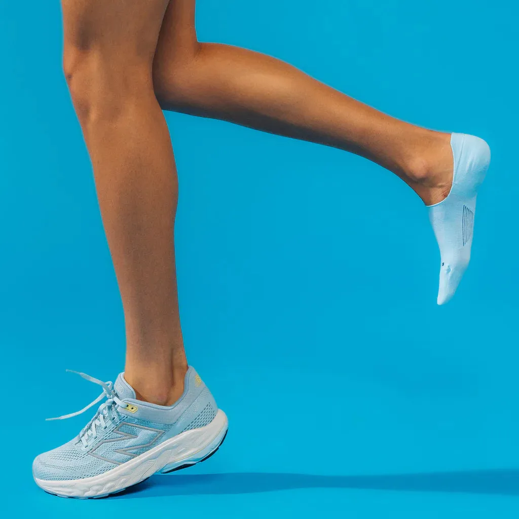FEETURES NO SHOW WOMENS ELITE BLUE CRYSTAL
