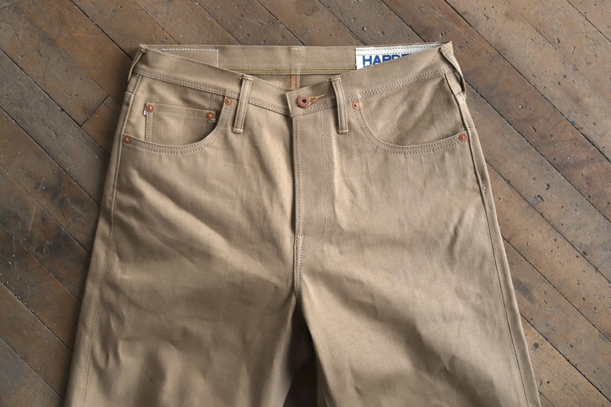 HARDENCO - 303 Fullcut Tan Selvedge Denim Jeans