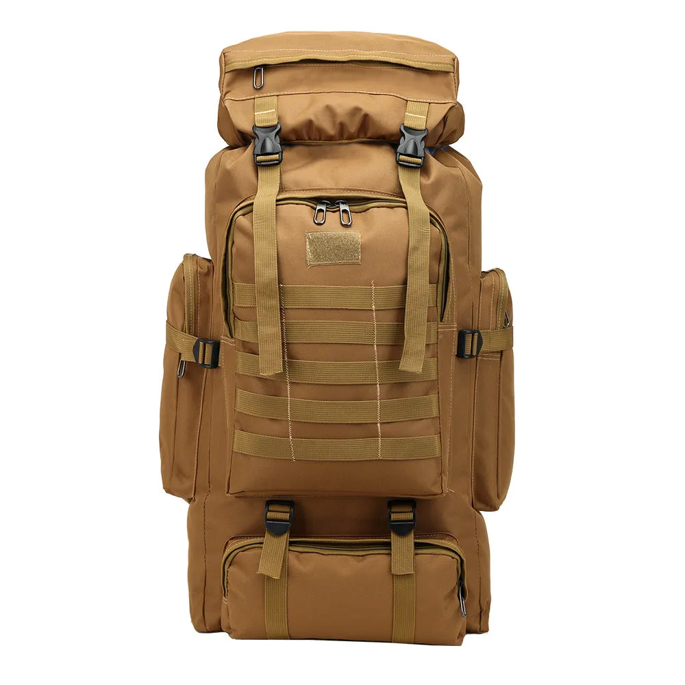 Men 80L Waterproof Military Backpack Outdoor Sport Bags Nylon Travel Hiking Bag