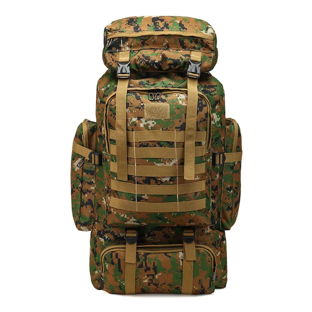 Men 80L Waterproof Military Backpack Outdoor Sport Bags Nylon Travel Hiking Bag