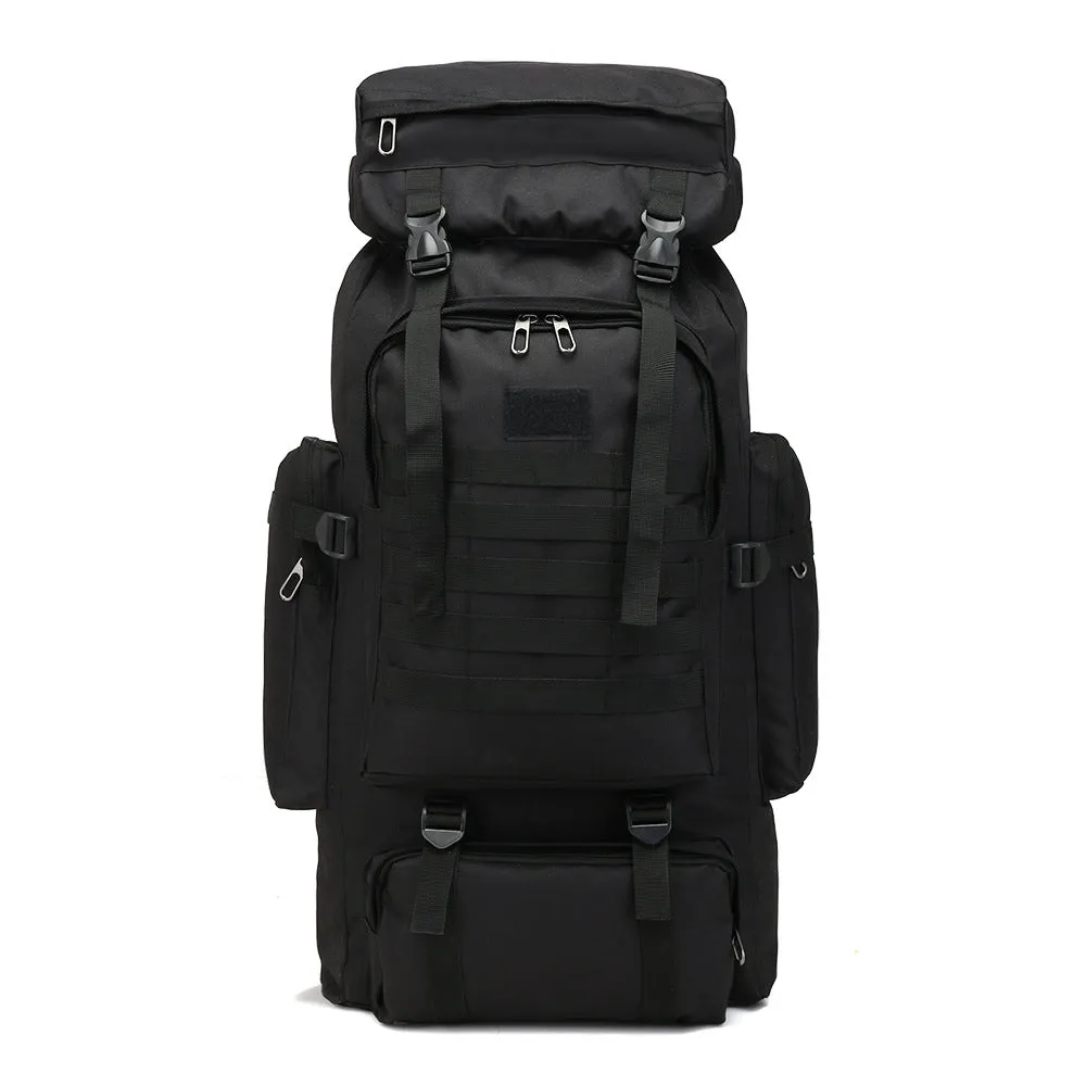 Men 80L Waterproof Military Backpack Outdoor Sport Bags Nylon Travel Hiking Bag