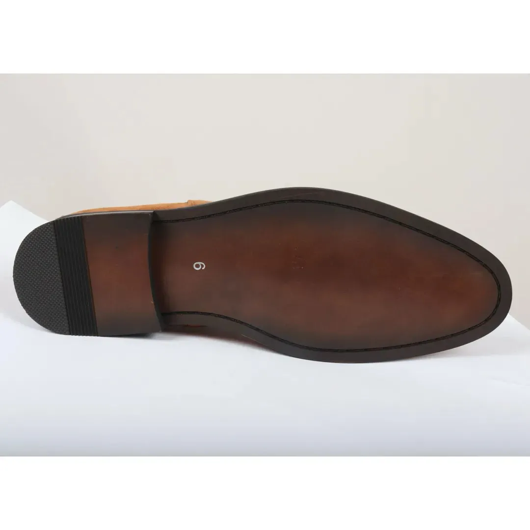 Men's Slip On Suede Leather Lined Chelsea Boots