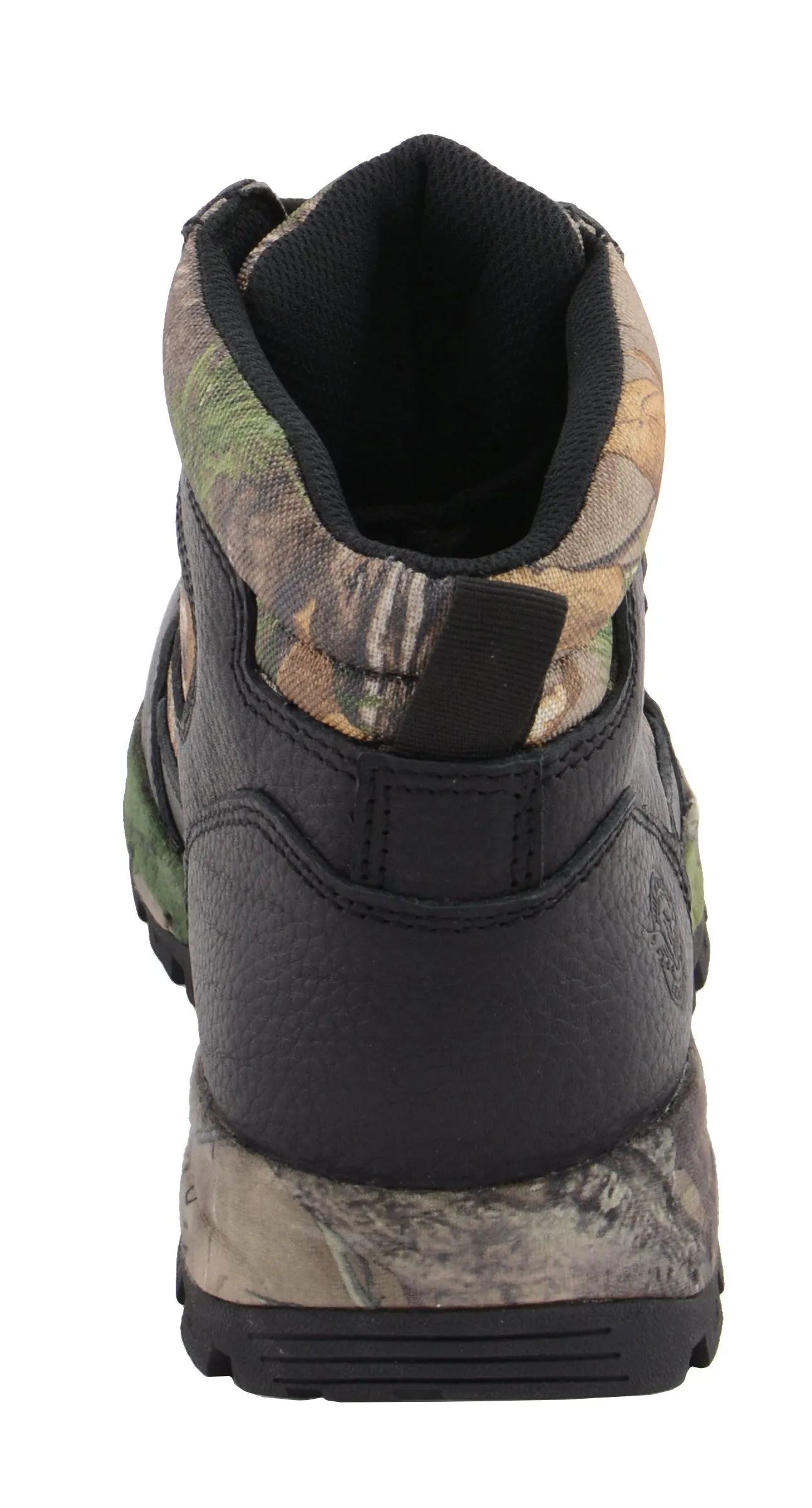 Men's Waterproof Black Hiking Boot w/ Mossy Oak Print