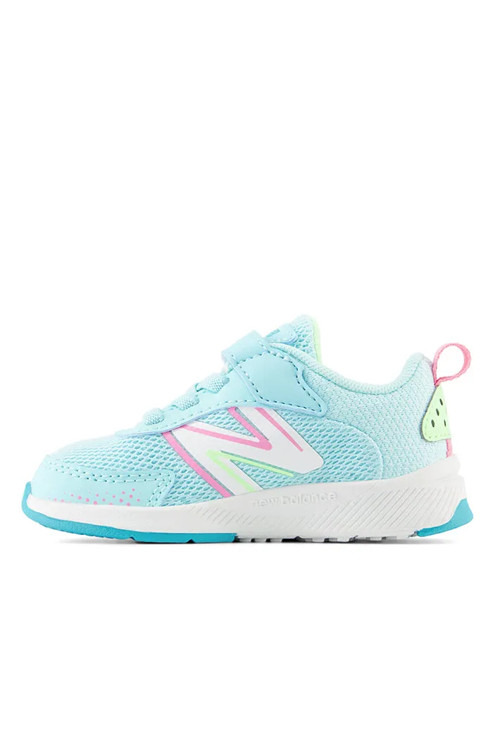 New Balance Toddler Dynasoft 545 Bungee Lace with Top Strap in Bright Cyan