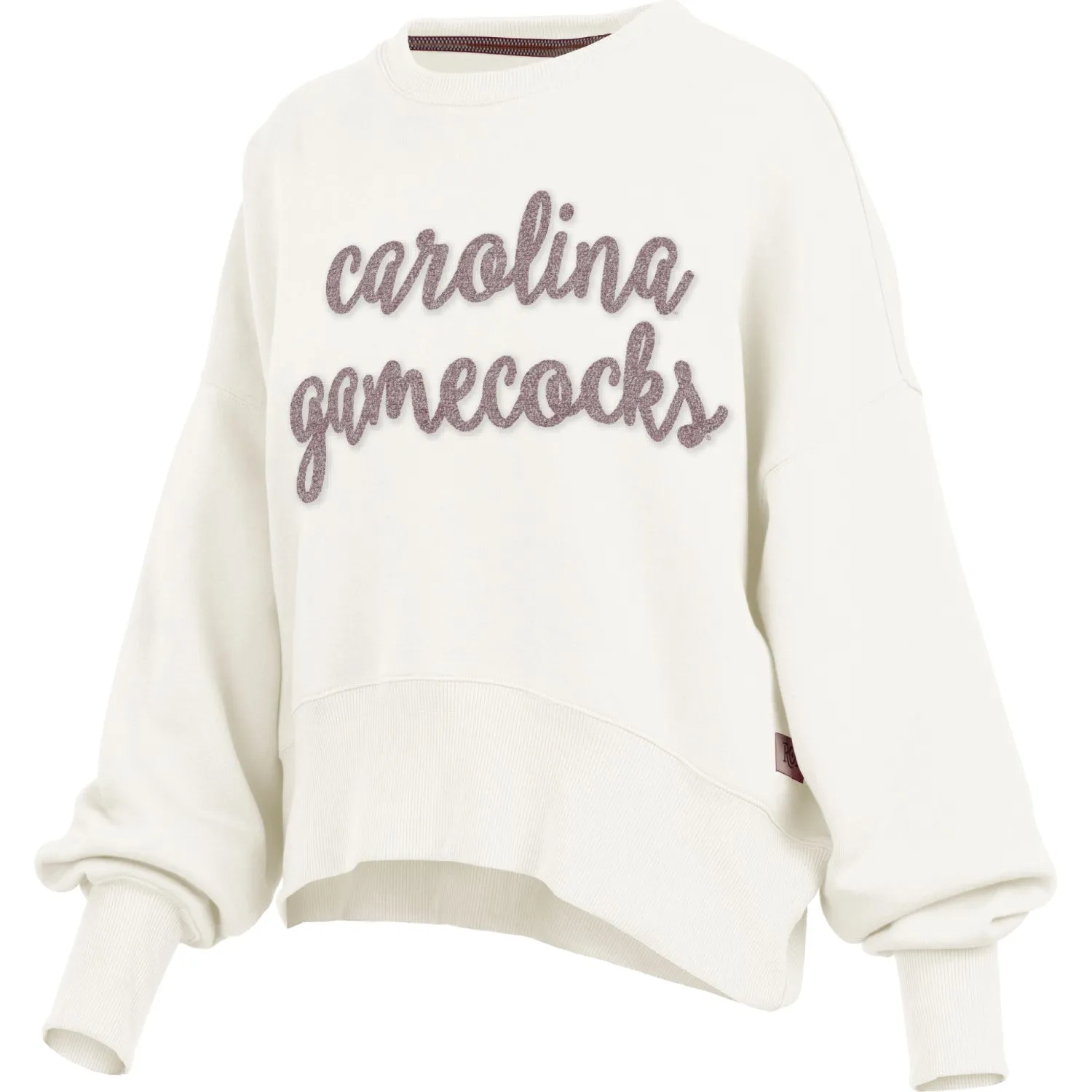 SOUTH CAROLINA GAMECOCKS IVORY SCRIPT CHELSEA CREW