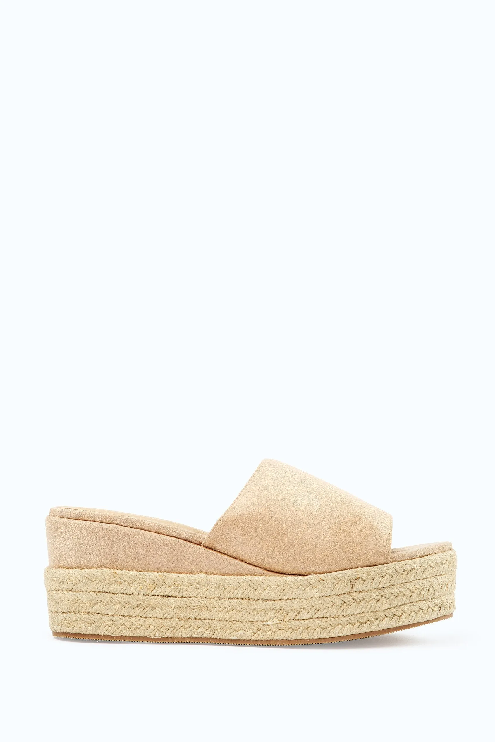 Stone Slip On Mule Wedges