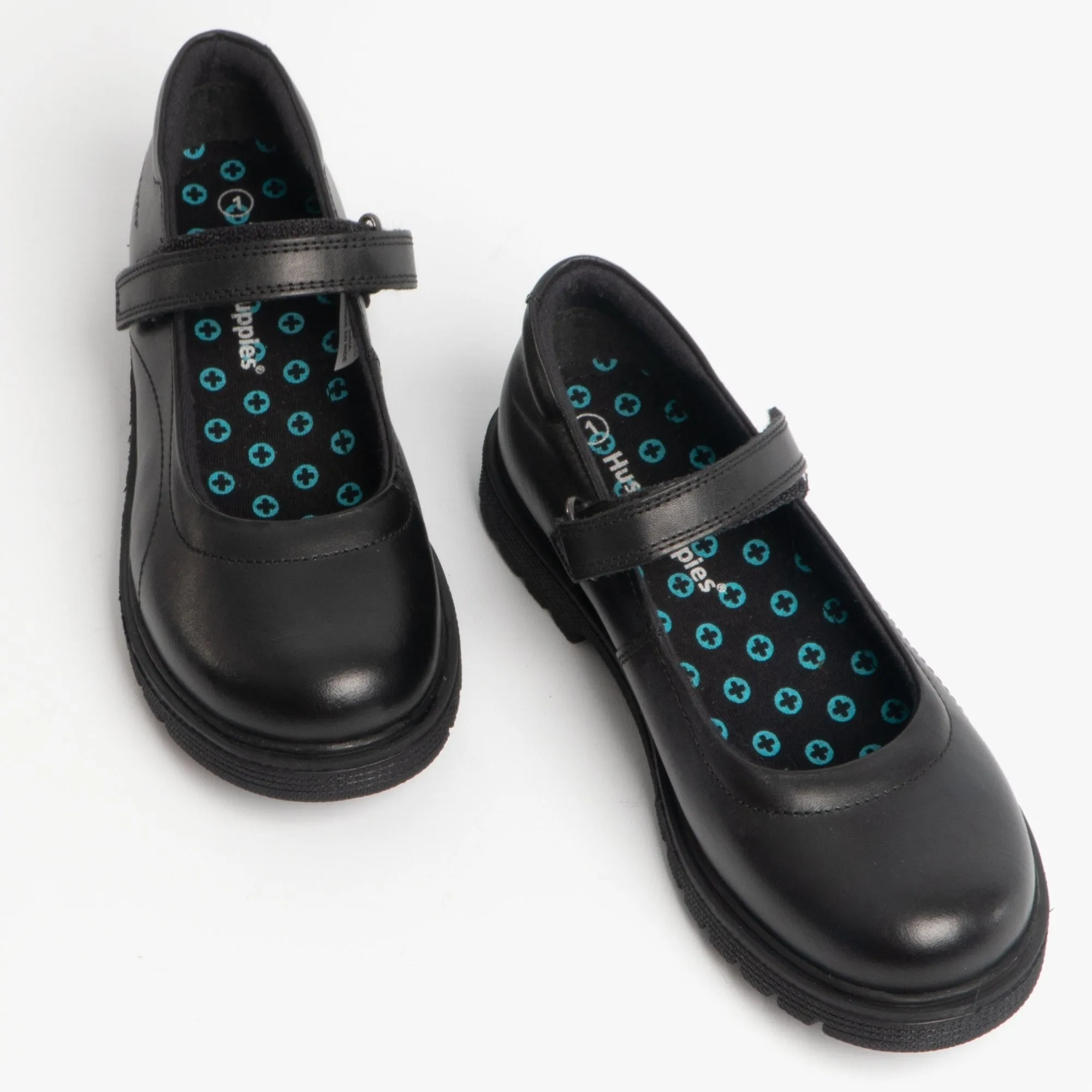 TALLY Girls School Leather Shoes Black