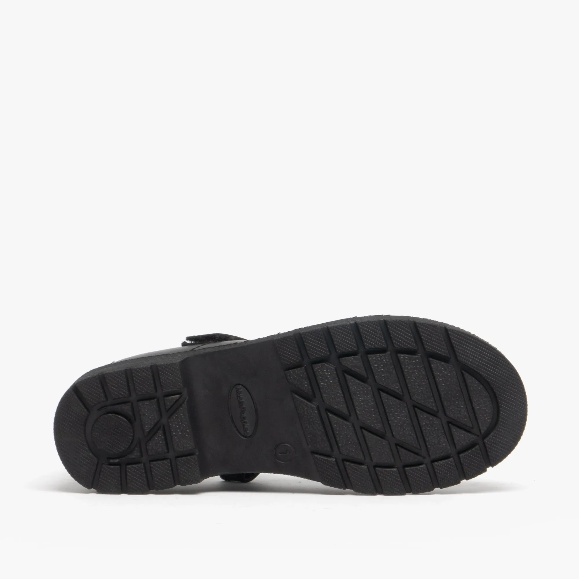 TALLY Girls School Leather Shoes Black