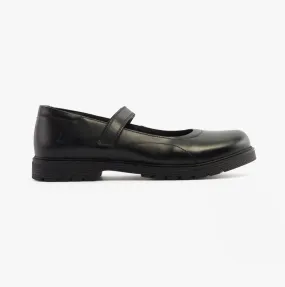 TALLY Girls School Leather Shoes Black