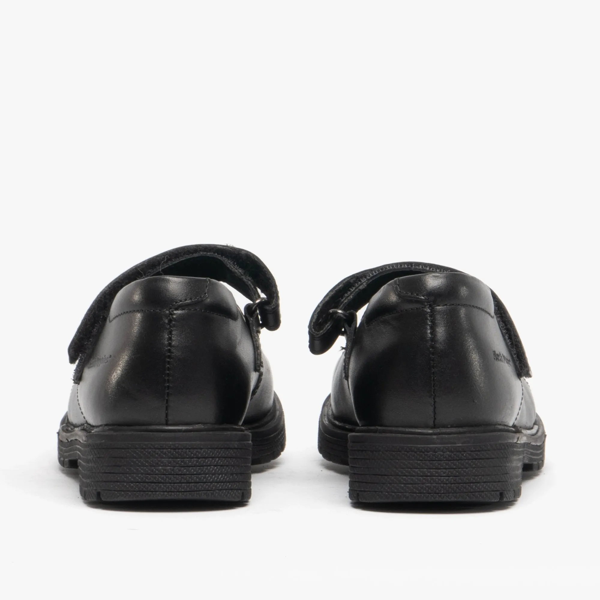 TALLY Girls School Leather Shoes Black